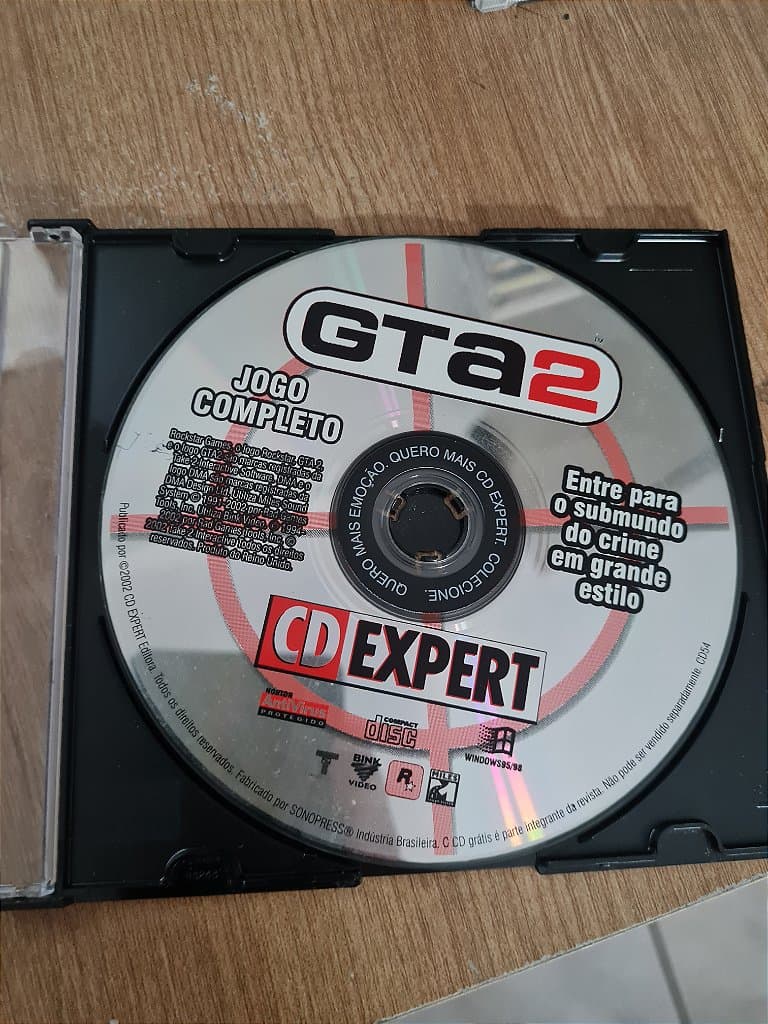 Jogo para PC Cd expert Grand Theft Auto 2 (GTA 2) Original