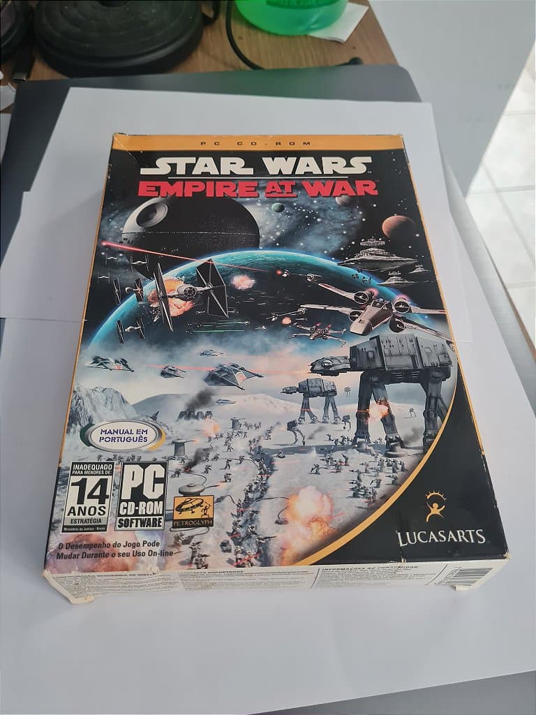 Jogo para PC Starwars Empire at war bigbox Manual Original