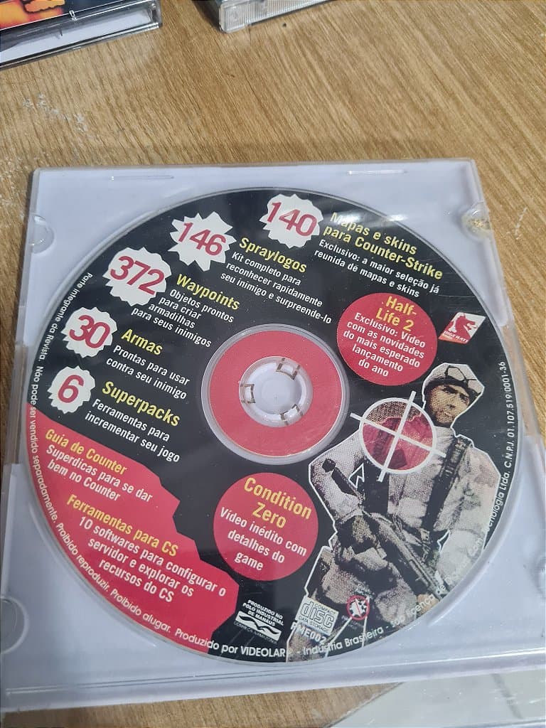 Jogo para PC CD de utilitários para Counter-Strike Original