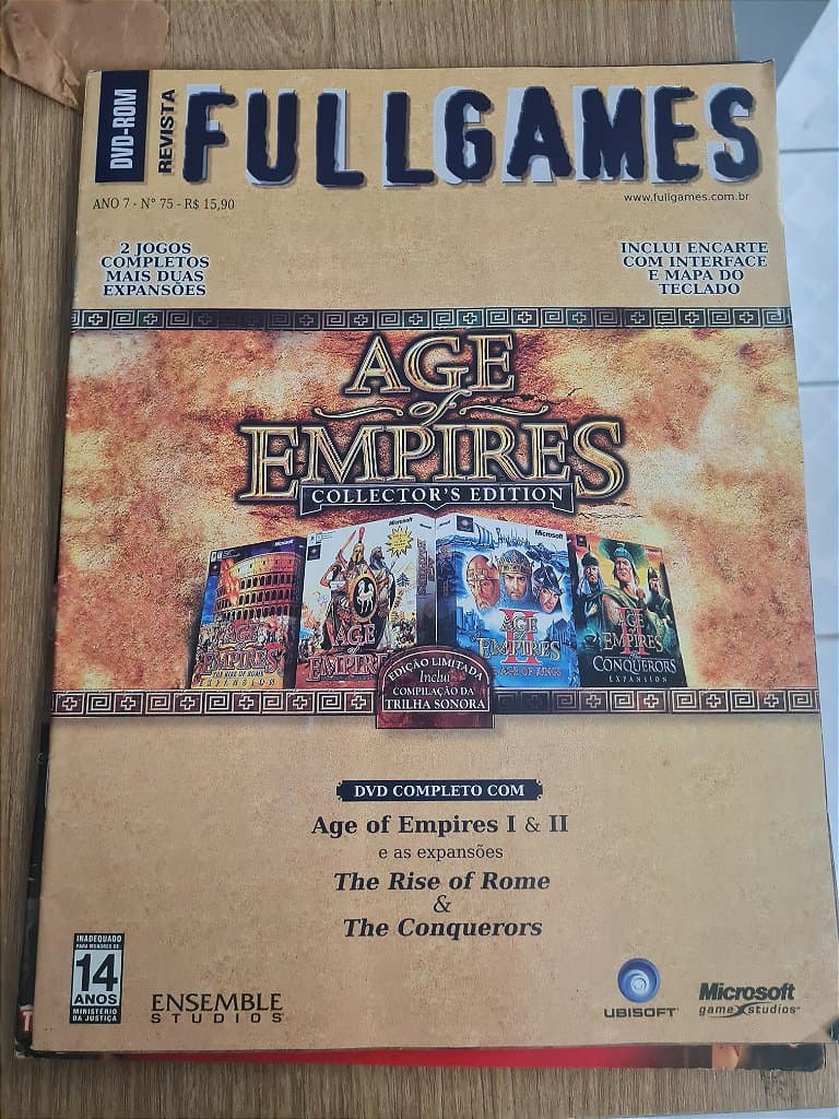 Jogo para Age of Empires 1 e 2 Collector Edition Original