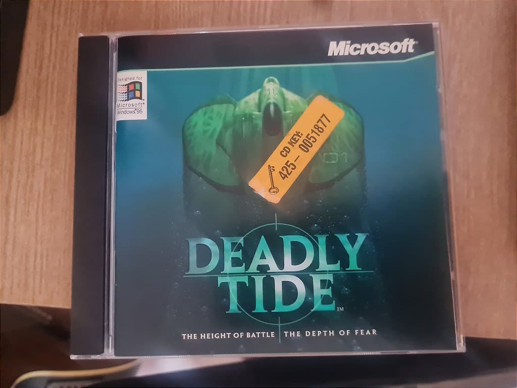 Jogo PC CD Deadly Tide com manual Original